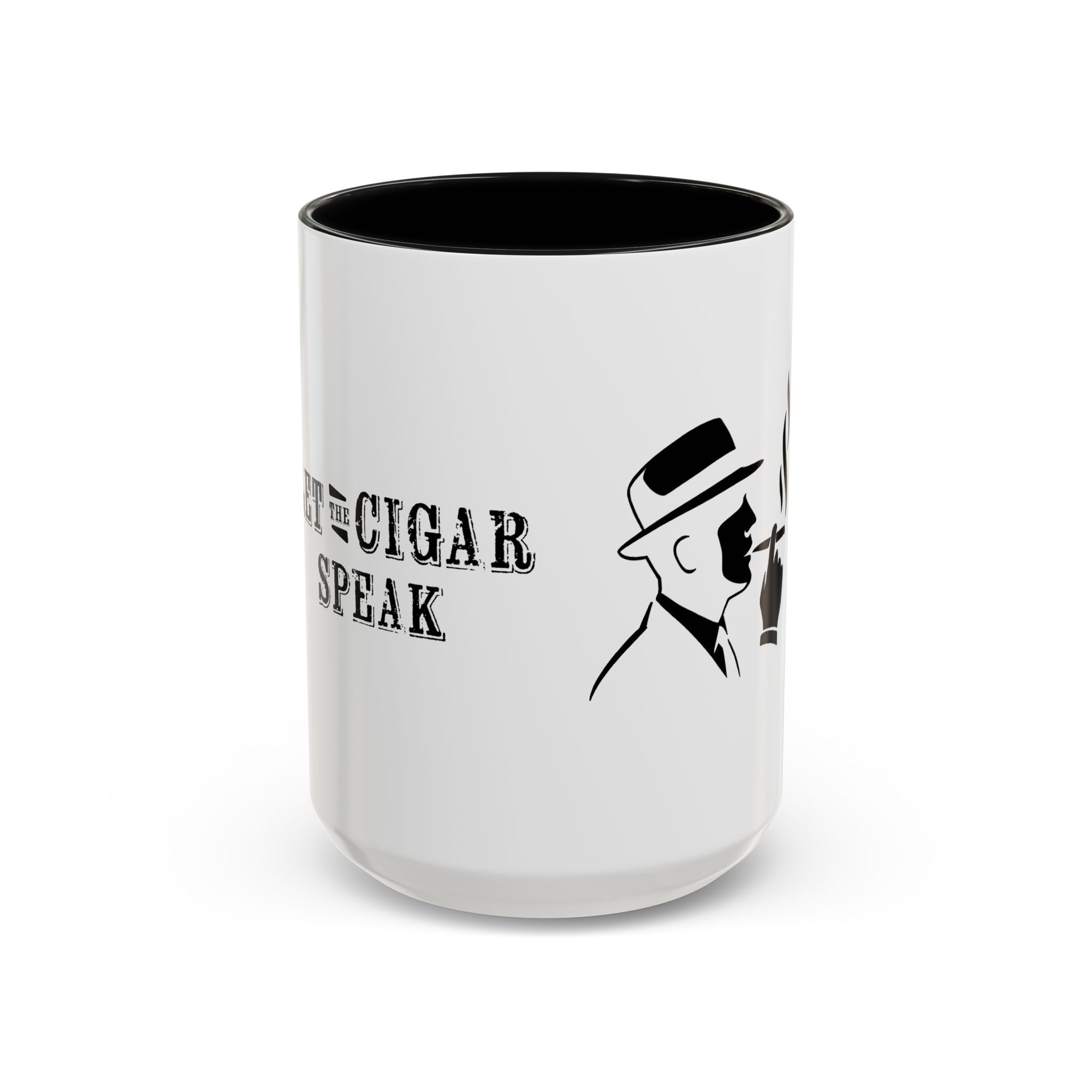 Cigar Lover Coffee Mug - "Mute the Noise, Let the Cigar Speak" Accent Mug