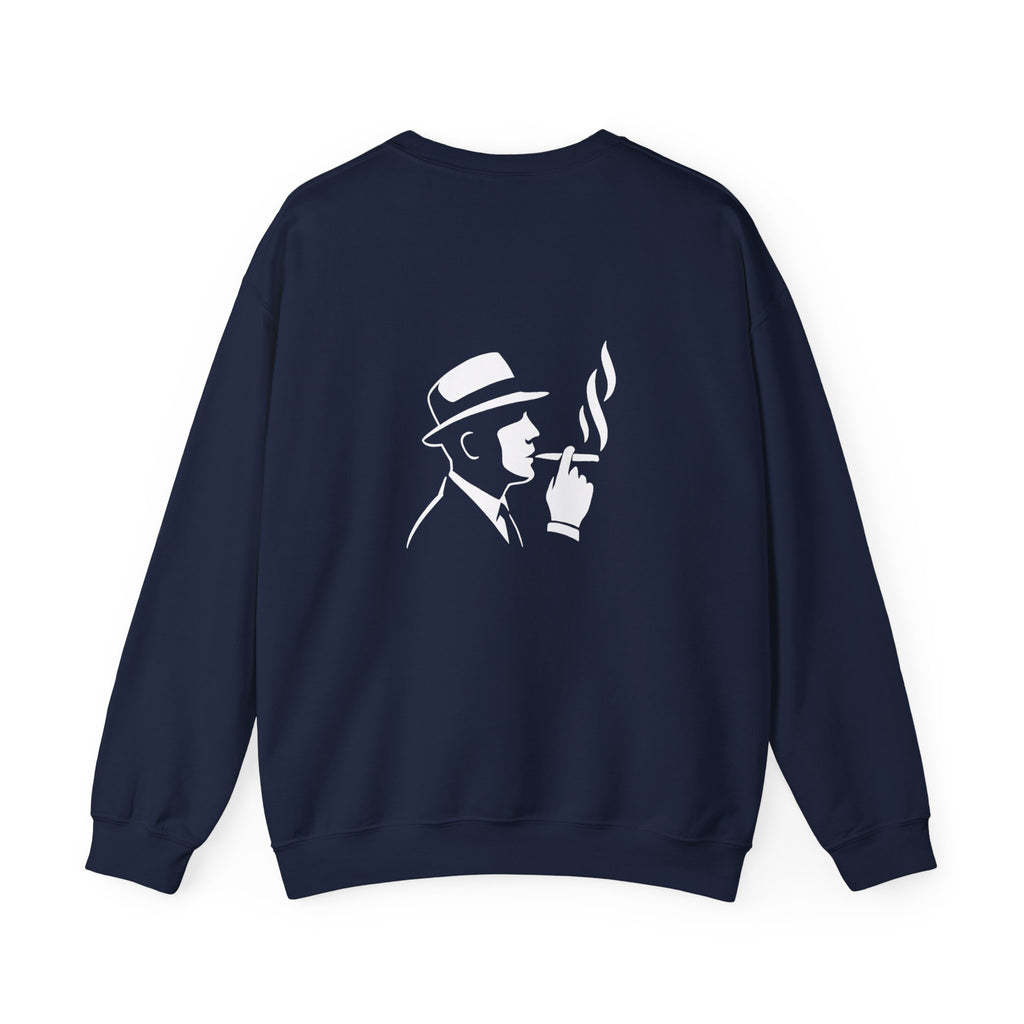 Cigar Smoker Crewneck Sweatshirt — "I’ll Change the World, One Cigar at a Time"