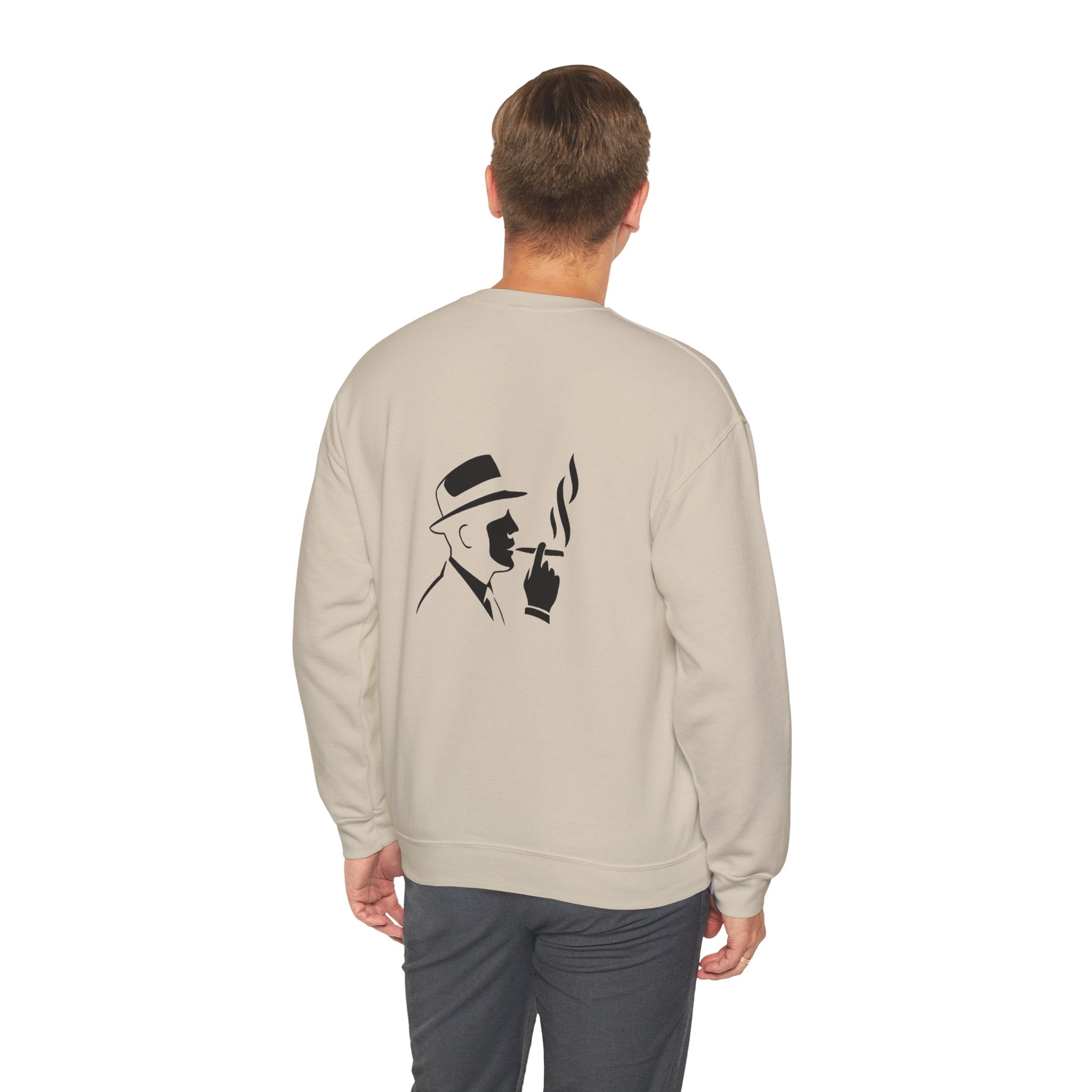 Cigar Smoker Crewneck Sweatshirt — "I’ll Change the World, One Cigar at a Time"