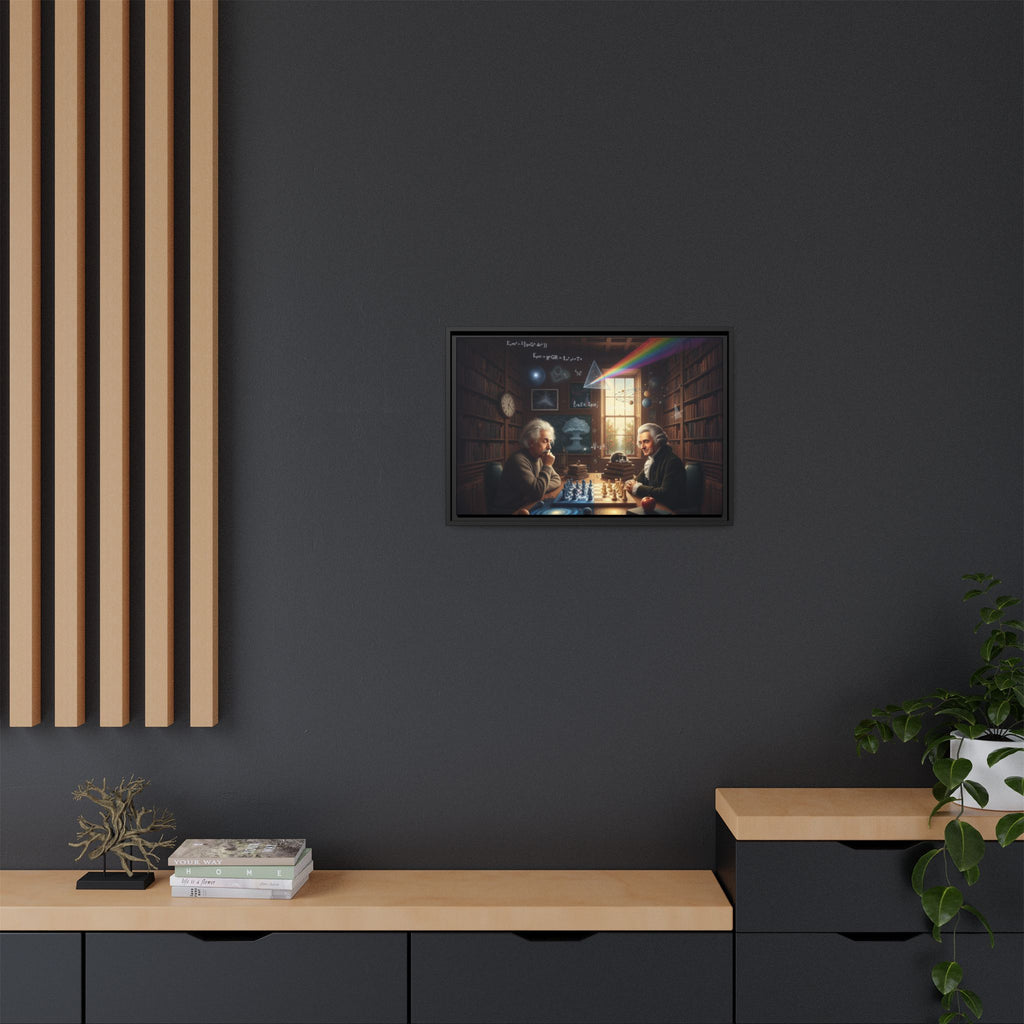 Framed Art Print | Einstein Chess Scene | Classroom Decor, Gift for Scientists, Nerdy Wall Art, Home Office Decoration, Education [...]