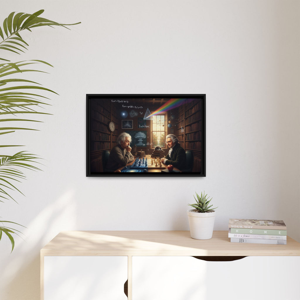 Framed Art Print | Einstein Chess Scene | Classroom Decor, Gift for Scientists, Nerdy Wall Art, Home Office Decoration, Education [...]