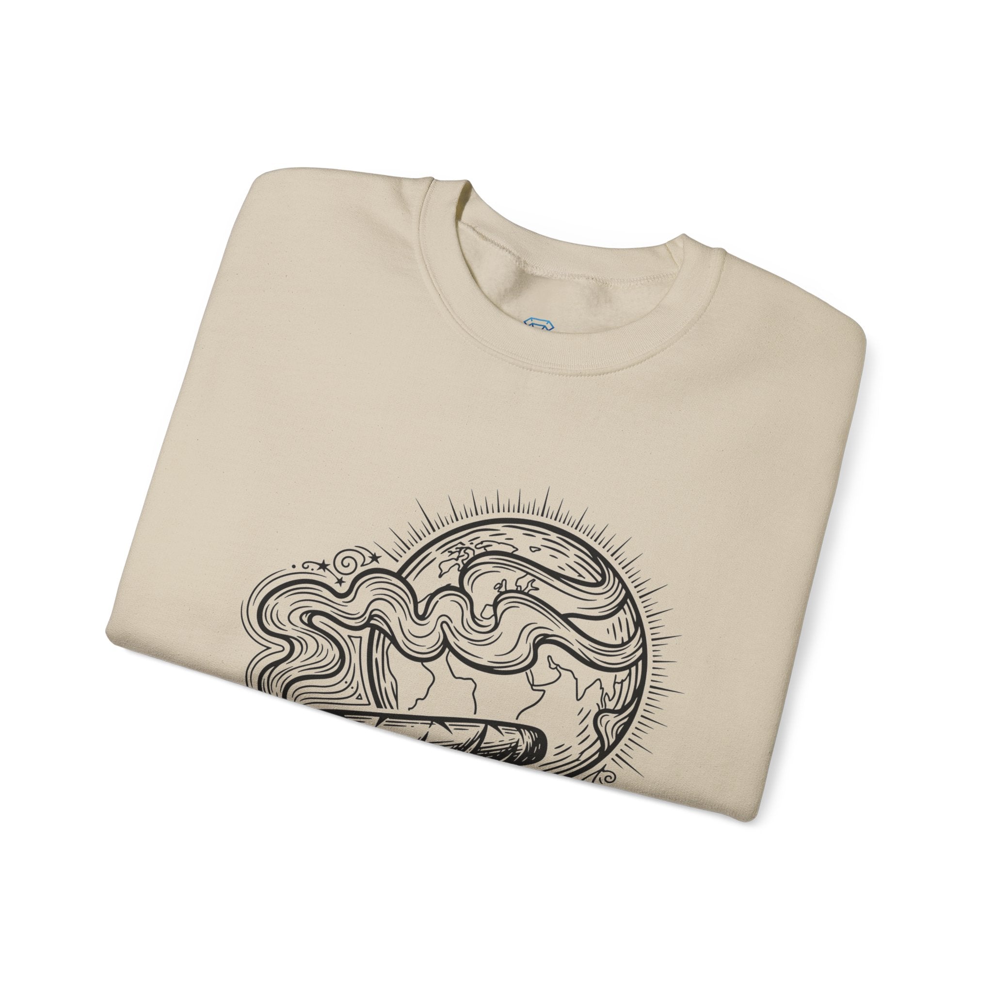 Cigar Smoker Crewneck Sweatshirt — "I’ll Change the World, One Cigar at a Time"