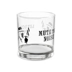 Whiskey Rocks Glass, Engraved Barware, Unique Gift for Dad, Personalized Home Bar Decor, Mute the Noise Rocks Glass