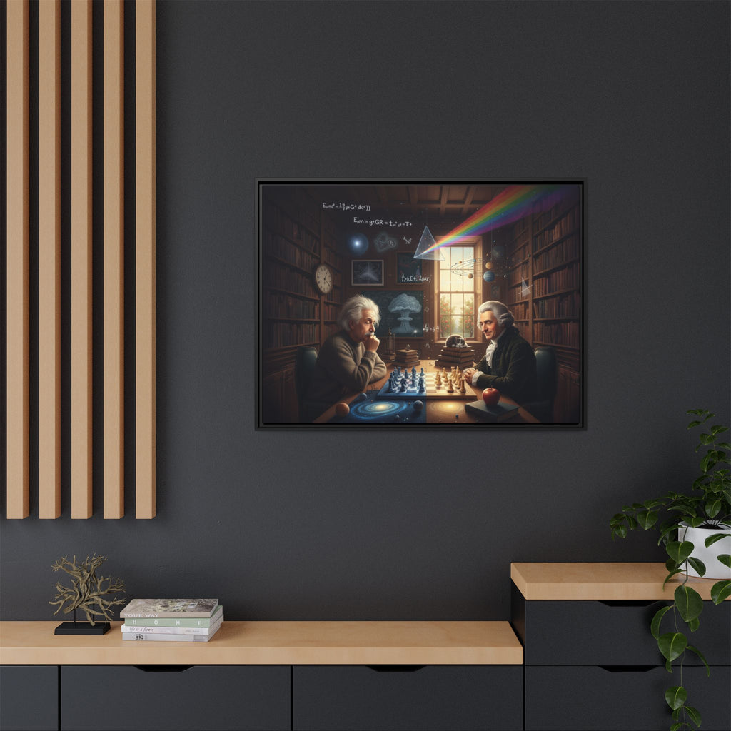 Framed Art Print | Einstein Chess Scene | Classroom Decor, Gift for Scientists, Nerdy Wall Art, Home Office Decoration, Education [...]