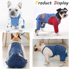 Chic and Comfy Breathable Pet Overalls for Dachshunds and French Bulldogs - Perfect Halloween Costume and Everyday Wear!