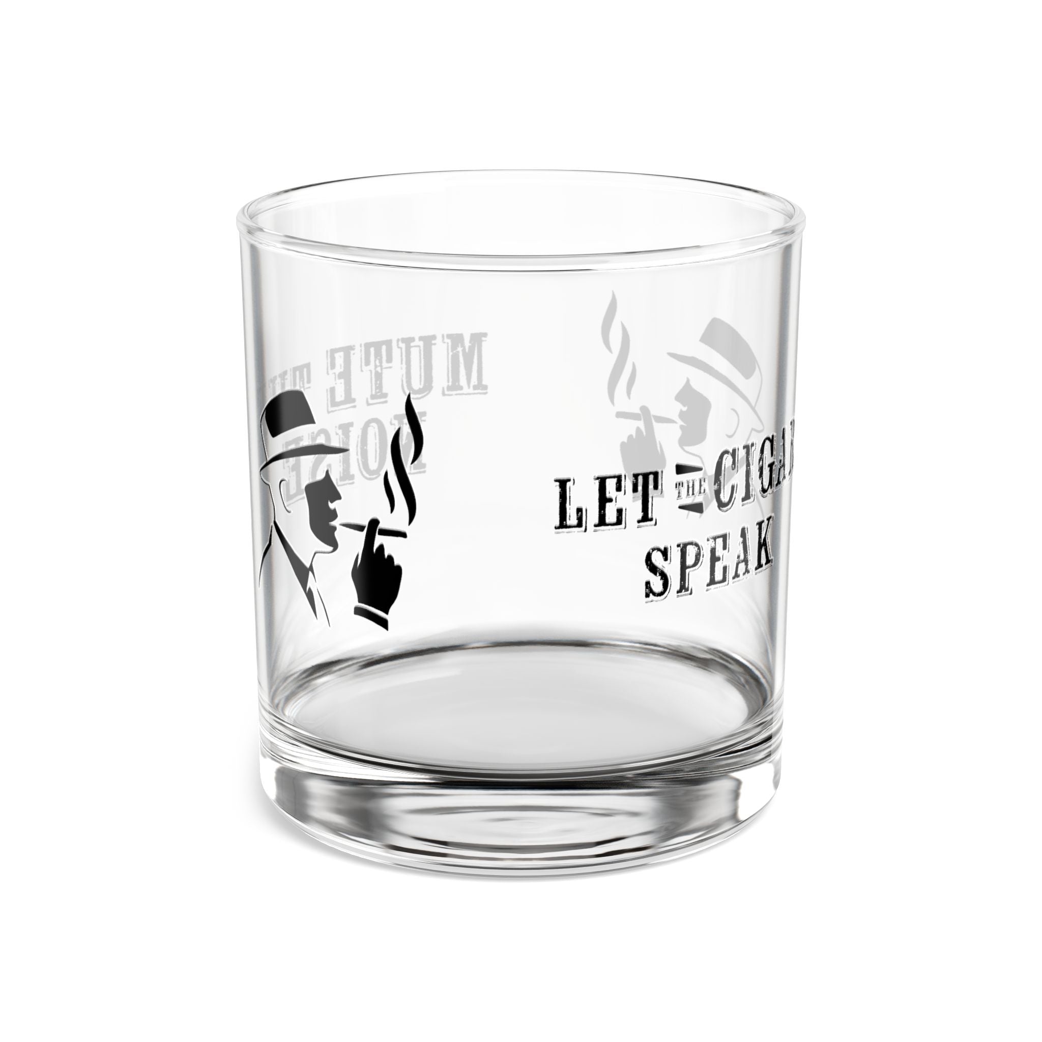 Whiskey Rocks Glass, Engraved Barware, Unique Gift for Dad, Personalized Home Bar Decor, Mute the Noise Rocks Glass