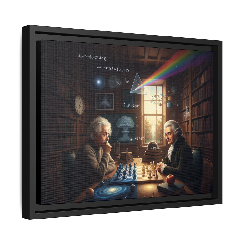Framed Art Print | Einstein Chess Scene | Classroom Decor, Gift for Scientists, Nerdy Wall Art, Home Office Decoration, Education [...]