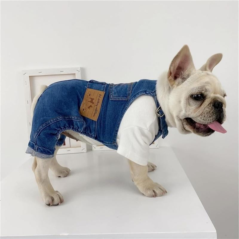 Chic and Comfy Breathable Pet Overalls for Dachshunds and French Bulldogs - Perfect Halloween Costume and Everyday Wear!